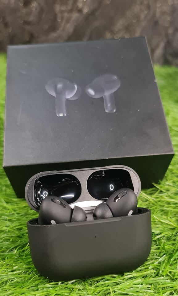 Black Pro 2 TWS Wireless Earbuds – Bluetooth 5.1, Touch Control, Noise Cancelling, with Charging Case | Airpods