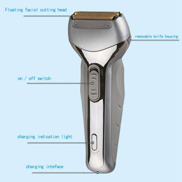 Kemei Km-218 Rechargeable Electric Shaver, Waterproof Floating Head, Cordless Shaving With Pop-up Trimmer, Easy Clean, Smooth Close Shave For Men | Kemei Shaver |