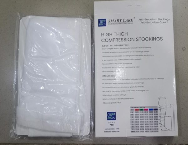 Smart Care High Thigh Compression Stockings – Medical-grade Support For Blood Circulation, Varicose Veins & Swelling Relief.