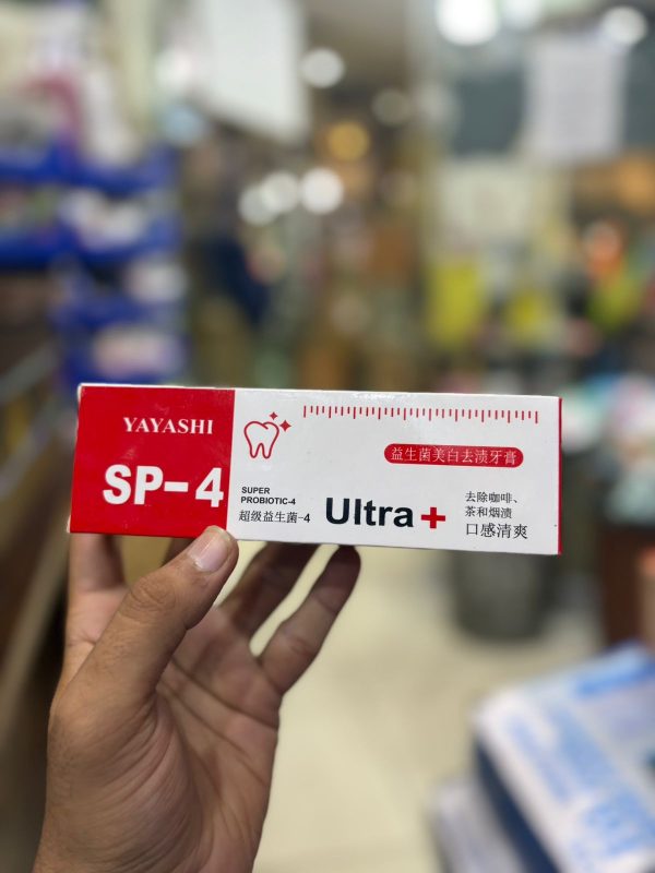 Yayashi Sp-4 Ultra Whitening Toothpaste Probiotic Stain Remover 120gm