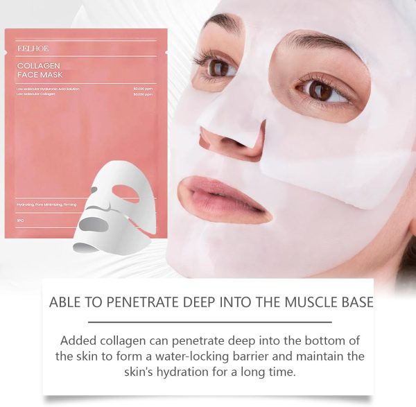 01 Pc Bio-collagen Real Deep Mask, Hydrating Over Night, Facial Sheet Mask, Pore Minimising, Firming, Collagen Mask, Hydrating Overnight Skin Care Mask – 34gram