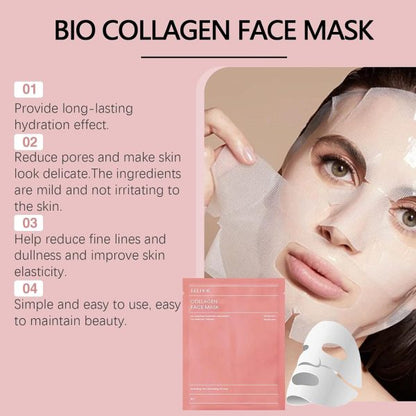 01 Pc Bio-collagen Real Deep Mask, Hydrating Over Night, Facial Sheet Mask, Pore Minimising, Firming, Collagen Mask, Hydrating Overnight Skin Care Mask – 34gram