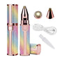 2 in 1 Electric Eyebrow Trimmer and Shaver, Flawless Hair Remover 2 in 1 Hair Remover Trimmer For Women, Flawless Facial Machine Razor, Painless Eyebrow Removal (Rechargeable)