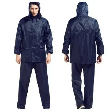 2 Piece Royal Bedding Rain Suit – Waterproof Rain Coat With Trouser And Cap For Men And Women