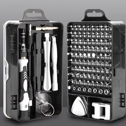 115-in-1 Precision Magnetic Screwdriver Set – Stainless Steel Flat Head Repair Tool Kit for Phones, Computers, Laptops, Watches, Eyeglasses, and Other Electronics - Tool Kit
