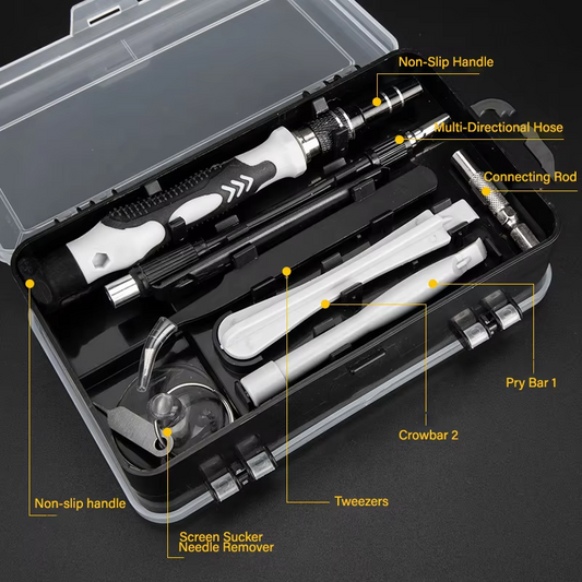 115-in-1 Precision Magnetic Screwdriver Set – Stainless Steel Flat Head Repair Tool Kit for Phones, Computers, Laptops, Watches, Eyeglasses, and Other Electronics - Tool Kit