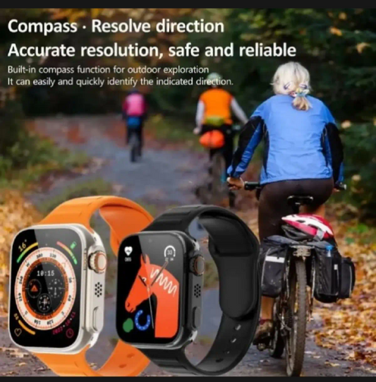 7 In 1 Ultra Smart Watch | 2.0″ Lcd | 7 Premium Straps | Bluetooth Calling | Wireless Charging | Heart Rate, Gps & Sleep Tracker – Multicolor Strap