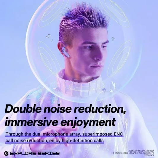 Air39 Wireless Earbuds | Bluetooth 5.3 | Clear Sound | Heavy Bass | Noise Reduction |  Led Display – Random Color