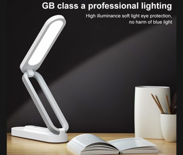 B005 Led Folding Table Lamp – Rechargeable Stepless Dimmable Desk Light With Type-c Charging & Lithium Battery.\
