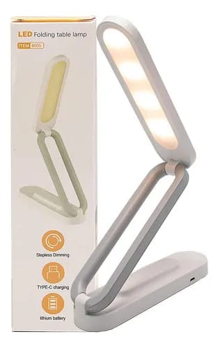 B005 Led Folding Table Lamp – Rechargeable Stepless Dimmable Desk Light With Type-c Charging & Lithium Battery.\