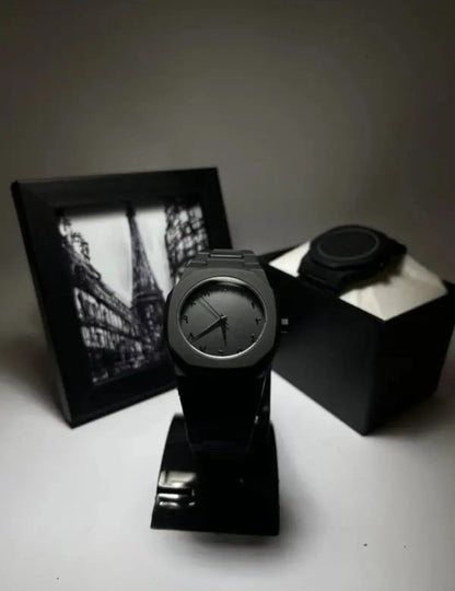 Full Black Aura Quartz Watch