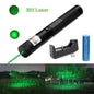 High-power 303 Green Laser Pointer With Adjustable Focus – Rechargeable 3.7v Battery, Charger & Safety Lock – Rechargeable Green Laser Light, Green Laser Pointer, Green Beam Light