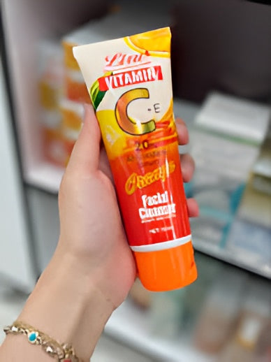 Liru Orange Facial Cleanser 120ml | Professional Care With Vitamin C+e & Orange Extract For Brightening, Deep Cleansing & Daily Skincare.