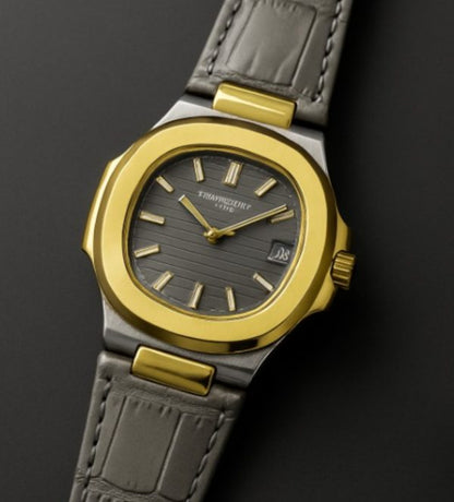 Patek Philippe Nautilus 8044 – Grey Gold Tone | 3atm Water Resistant Luxury Watch Without Box